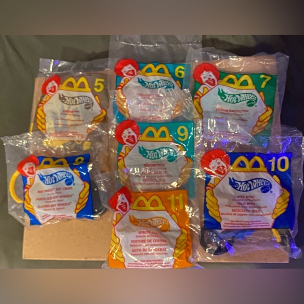 Vintage McDonalds Hot Wheels Toys